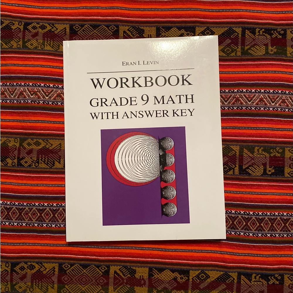 Workbook Grade 9 Math With Answer Key Author Eran I. Levin (New)